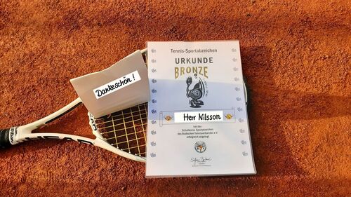 Tennissportabzeichen in Bronze