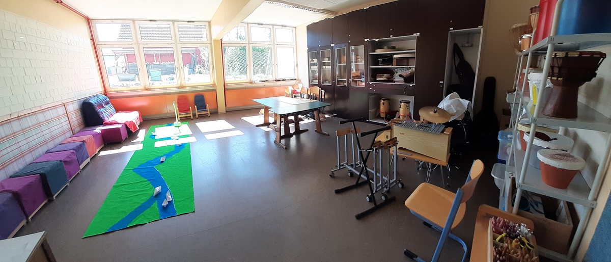 Musikraum in der Astrid Lindgren Schule